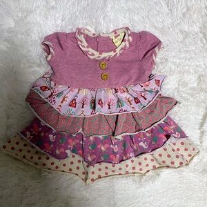 Matilda Jane Purple and Pink Skater Romper